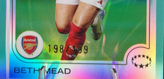 2024-25 Topps Chrome Women&rsquo;s UWCL – Beth Mead /199 [Aqua] [Arsenal]