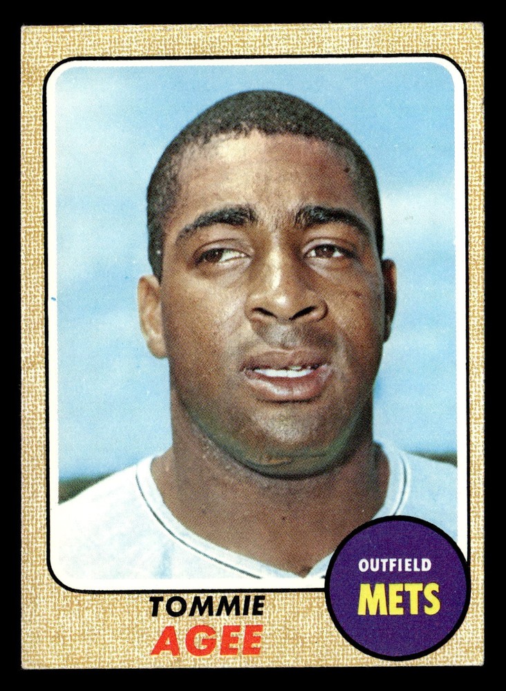 1968 Topps Tommie Agee #465 EX New York Mets