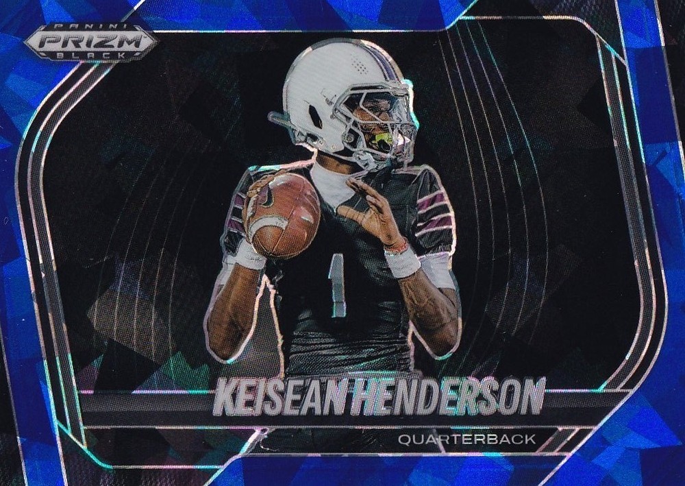 Keisean Henderson 2025 Panini Prizm Black Blue Ice Prizm Rookie RC 100/125 #199