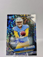 2025 Panini Prizm Tre Harris RC Silver Disco Prizm auto LA Chargers #371