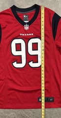 JJ Watt NFL Nike On Field Jersey Houston Texans Mens Small Red and Navy Blue #99