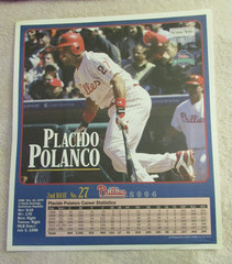 2004 Philadelphia Phillies Sunday News Team Poster Set- Jim Thome, Jimmy Rollins