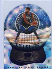 2020-21 Panini Crown Royale Basketball Sno Globe Purple #5 Karl-Anthony Towns