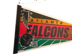 Atlanta Falcons NFL Team Pennant Lot Of 2 12X 30
