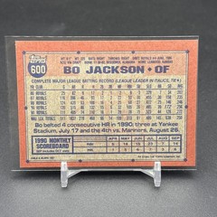 RARE! 1991 Topps Desert Shield BO JACKSON BLANK FRONT ERROR – NEVER SEEN MINT
