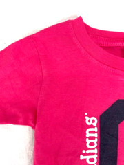 NEW Cleveland Guardians Indians MLB Soft As A Grape SS Pink T-Shirt Infant 12 MO
