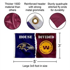 House Divided Flag – Baltimore vs Washington