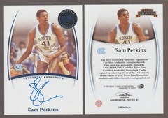 SAM PERKINS 2007 Press Pass Legends Autograph SP ON CARD AUTO / 2 Available UNC