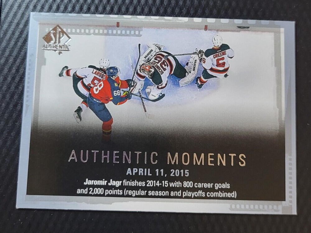 2015-16 SP Authentic Moments JAROMIR JAGR Florida Panthers 2000 Career Point 151