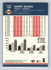 2001 Fleer Platinum #109 Barry Bonds