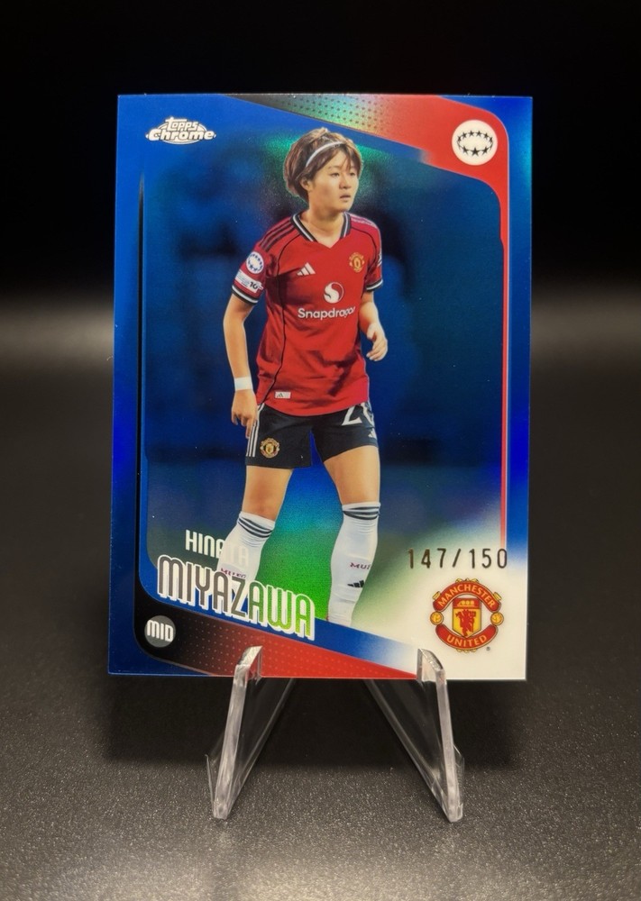 Topps Chrome 2026 Hinata Miyazawa Man United Women #91 Blue 147/150