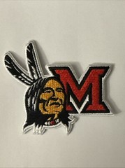 Miami of Ohio Redskins Redhawks Vintage RARE NCAA Embroidered Iron On Patch 2.5”