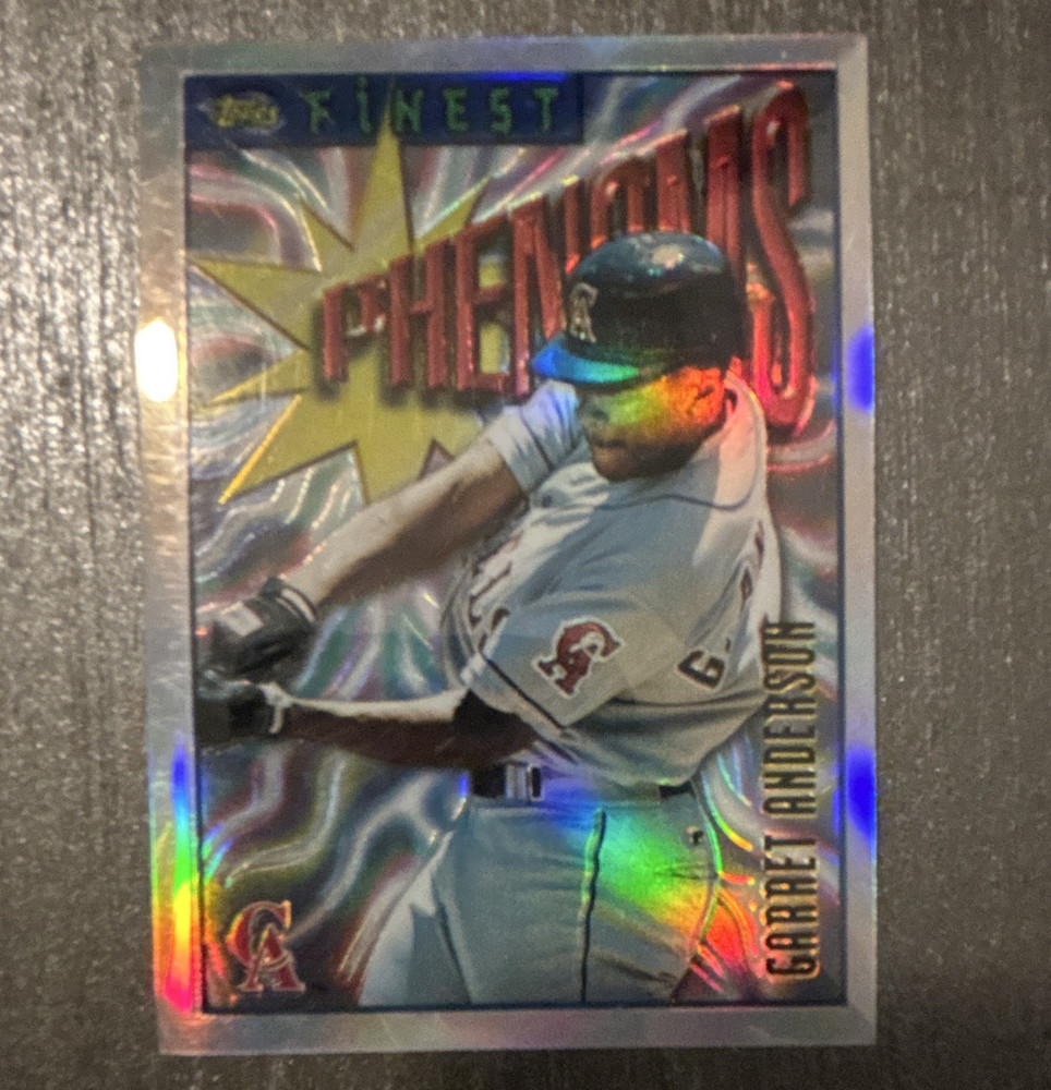 Topps Finest Phenoms Garret Anderson California Angels Refractor
