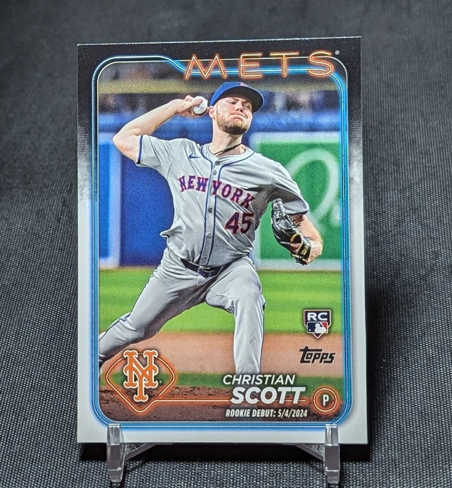 Christian Scott Rookie RC 2024 Topps Update Series Card #US253 New York Mets