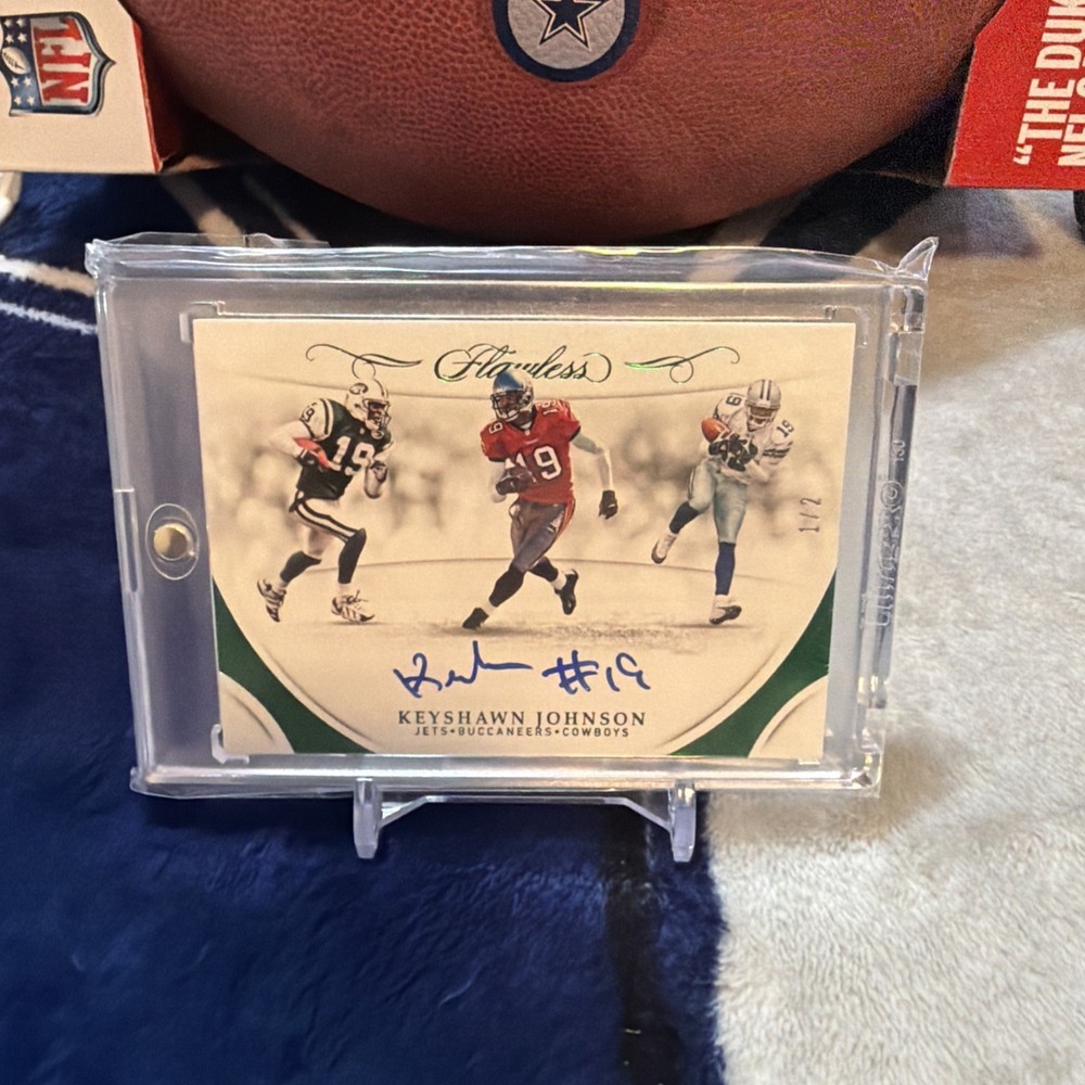 2018 Flawless Career Progressions Keyshawn Johnson Auto 1/2