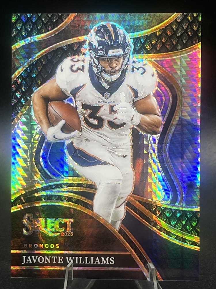 Javonte Williams 2023 Panini Select Club Level Black Dragon Scale 1 of 1