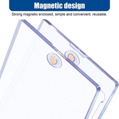 1-50X Magnetic Card Holders 35-180PT For Trading Sports Cards Protectors Sleeve