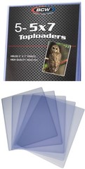 5 BCW Premium 5×7 Toploaders Rigid Card Photo Storage Sleeves Collectibles New