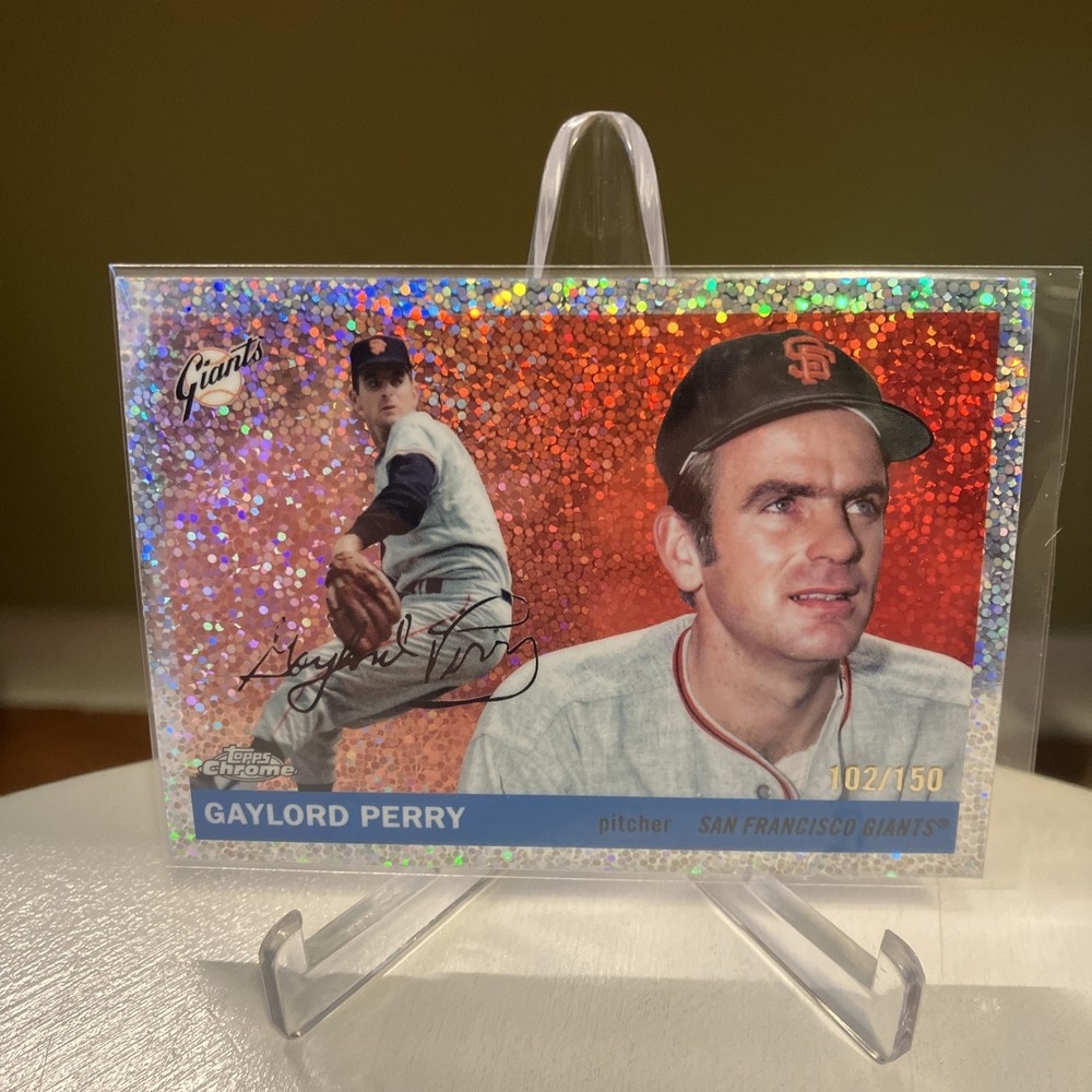 Topps Chrome Platinum 2026 Gaylord Perry 102/150 Speckle Refractor Giants