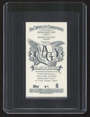 2012 Topps Allen & Ginter Adam Dunn NO NUMBER Mini A & G Back Only 50 Made!
