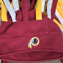 Vintage Reebok NFL Washington Redskins Fleece Dreadlock Mohawk Winter Hat Osfm