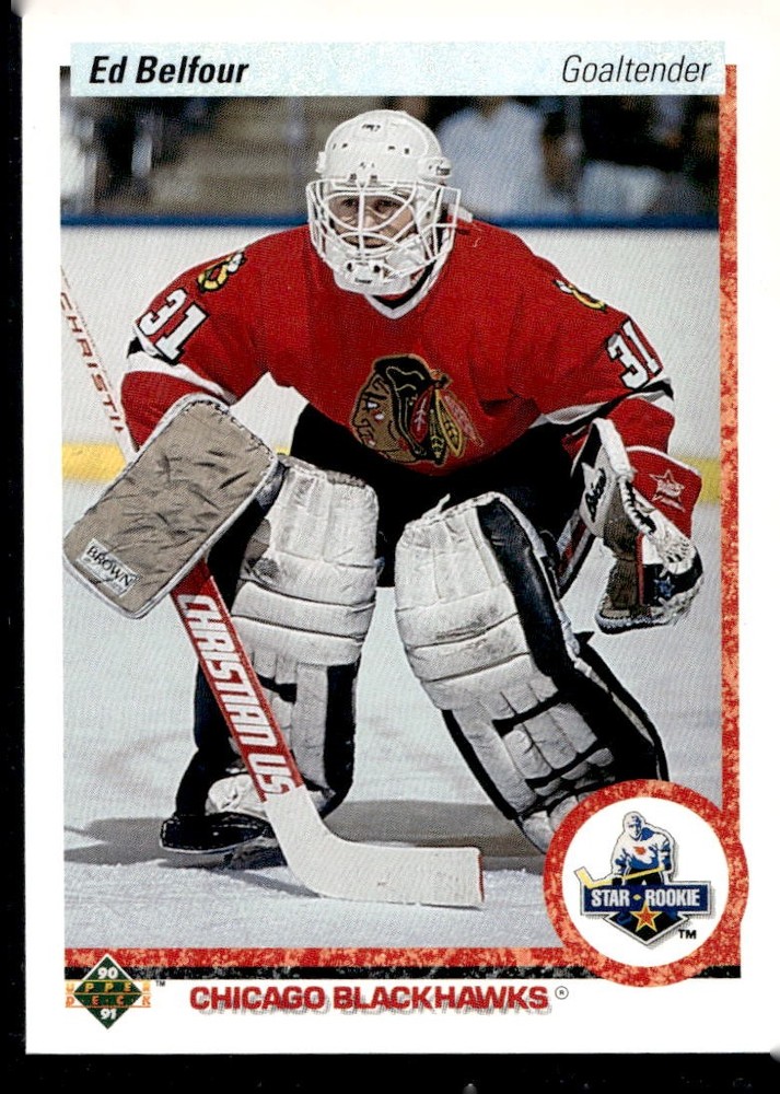 1990-91 Upper Deck #55b Ed Belfour