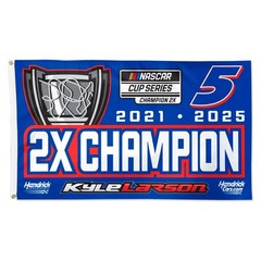 2025 Kyle Larson #5 2х Champion Nascar Cup Racing 3×5 FT Flag Ideal Wall Banner