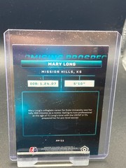 2025 Parkside Nwsl Vol. 1 – Promising Prospects Mary Long #PP-11 (RC)