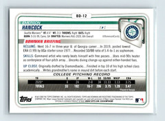 2020 Bowman Draft 1st Edition Emerson Hancock 1st Bowman Paper Seattle Mariners