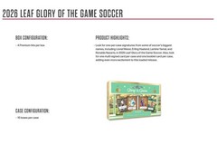 2026 Leaf Glory of the Game Soccer Factory Sealed Hobby Box