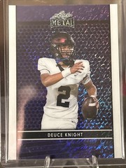 2024 Leaf Metal #LB-76 Deuce Knight Purple Shimmer 2/8 RC