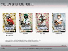 2026 LEAF OPTICHROME FOOTBALL HOBBY JUMBO BOX – NEW – FREE SHIPPING 🔥🔥🔥