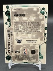 Topps 2026 Chrome Update Clutch Gene Kon Knueppel Rookie #CG-14 Hornets NBA