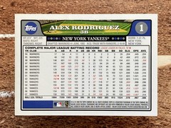 Alex Rodriguez 2008 Topps #1 New York Yankees