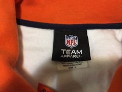 Denver Broncos Navy White And Orange Zip Up Sweatshirt NFL Team Apparel