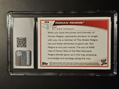 2013 Topps WWE Roman Reigns Rookie Card RC CSG 9.5 Wrestling