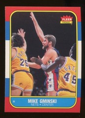 1986-87 Fleer #38 Mike Gminski Nets NM