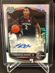 2025-26 Bowman Silas Demary Jr. Chrome Auto Mojo Refractor 1st #CPA-SD Huskies