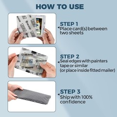 510 Pack Trading Card Shipping Protectors 3.5×4.5 Card Packaging Inserts