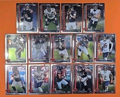 🟠🐻🔵 2025 TOPPS CHROME CHICAGO BEARS COMPLETE BASE TEAM SET (14 CARD LOT) 🐻