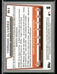 2020 Bowman&rsquo;s Best #DB-5 Yordan Alvarez Decade&rsquo;s Best