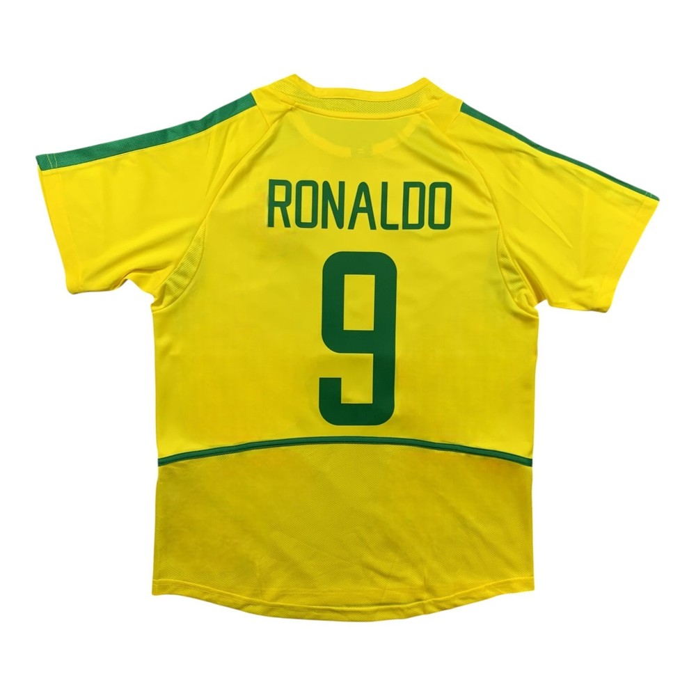 Ronaldo Nazario #9 Brazil 2002 World Cup Jersey – Men&rsquo;s XL – Retro Shirt -NEW