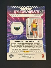 2025 Panini WNBA Donruss DiJonai Carrington Tunnel Vision #5 RC Basketball