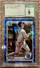 2020 Bowman Draft Sapphire #BD-152 Bobby Witt Jr. Kansas City Royals