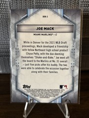 2021 Bowman Draft Chrome Joe Mack Bowman Draft Night Insert #BDN-3 – Marlins