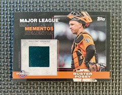 2022 Topps Opening Day Buster Posey Major League Mementos Relic MLMR-BP Giants