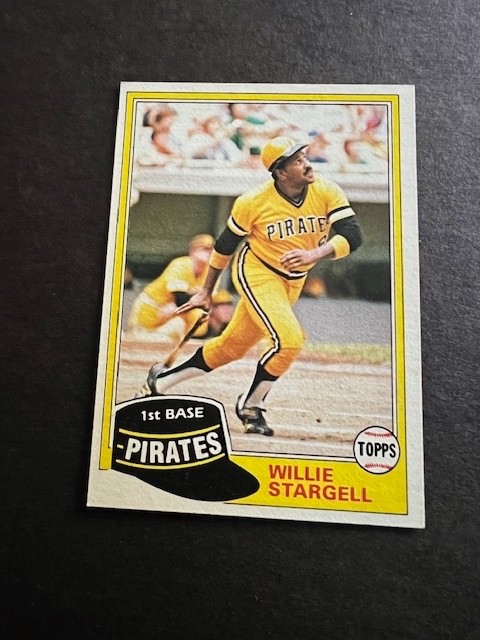 1981 Topps – Willie Stargell #380 PIRATES – HOF -EX (inexpensive filler)