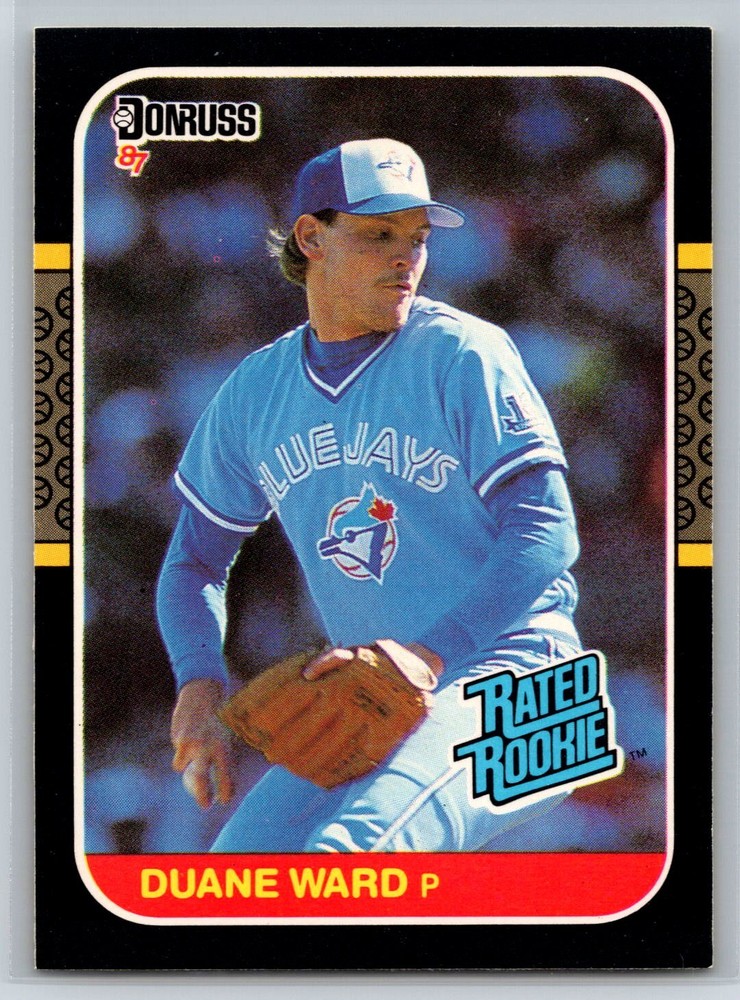 1987 Donruss Duane Ward Rated Rookie Toronto Blue Jays RC #45