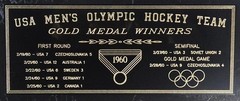 1960 U.S. MENS HOCKEY TEAM OLYMPIC GOLD MEDAL CHAMPIONS 12X15 PLAQUE