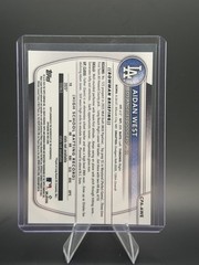 2025 Bowman Draft 1st Aidan West Green Lava Auto /99 #CPA-AWE